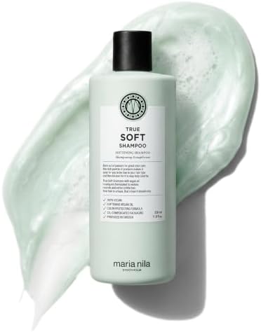 Maria Nila True Soft, Moisturizing Shampoo For Dry Brittle Hair, Argan Oil Remoisturises & Reduces Frizz, 100% Vegan & Sulfate/Paraben free