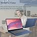 Lenovo Slim 3 Chromebook Laptop, 14” FHD Touchscreen, MediaTek Kompanio 520, 4GB RAM, 64GB eMMC, Webcam, Wi-Fi 6, MicroSD Card Reader, Bluetooth, Chrome OS, Blue