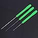 Alomejor High Carbon Steel 3 in 1 Fishing Bait Needle Tool Set Drilling Hook Needle for Making Rigs Fishing Rigging