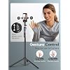 USKEYVISION Auto Face Tracking Tripod 360 Rotation,Phone Tripod for iPhone w/Fill Light,Selfie Stick for iPhone w/Remote Control,70 Phone Holder Video Recording for Content Creators TikTok(UTK-02)
