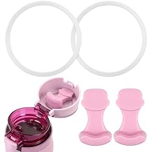 2pcs Replacement Stopper Compatible with Simple Modern & 2pcs Clear Seal Ring for Mesa Loop Water Bottle - Silicone Replacement Parts Compatible with Simple Modern 24oz/30oz Mesa Loop Water Bottle