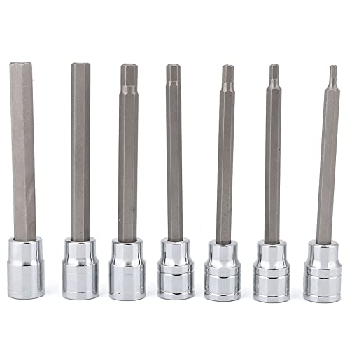Douilles hexagonales extra longues 3-10 mm coffret de 7 pièces longueur 110 mm
