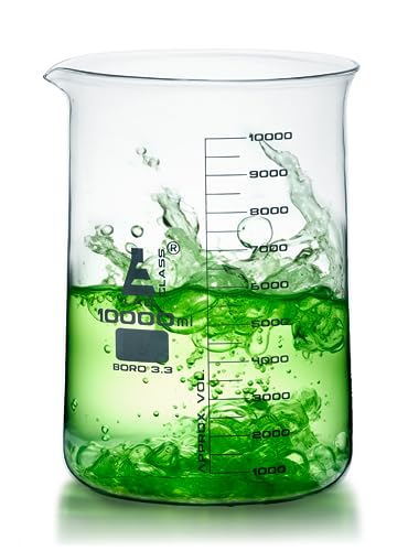 Bécher 10 000 ml Eisco Labs : évitez les débordements avec ce grand verre borosilicate 3.3