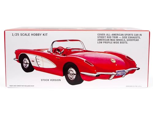 Kit Modelo 1960 Chevrolet Corvette 1:25 miniatura 3