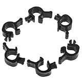 Luxshiny 10 Stück Helmclip Kabelklemme für Schutzhelm Lichtkabel Sichere Befestigung für Bergbau und Baustelle Allgemein Werkzeuglos Montierbar