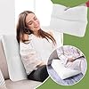 HOMBYS 3 Packs Shredded Foam Couch Back Cushion Replacement, Stuffing & Supportive Sofa Waist Cushion, Lumbar Support Pillow for Sofa & Couch, Removable Back Pillow,(24x18)