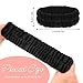 HJZHII 2Pcs Spa Headband, Make Up Headband Hair Headband for Face Washing Hair Bands Men Absorbent Elastic Skin Care Head Band Wrap for Women Yoga Sports Shower Exercise