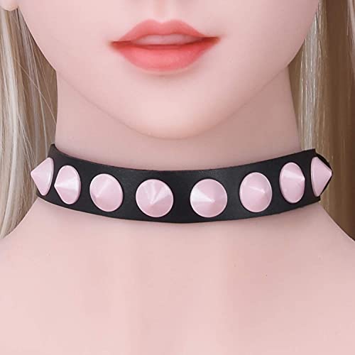 Madaenmj Leren Halsband Met Choker, Beperking Op De Nek, Verleiding Van De Roze Halsband, Koppelseks, Cosplay… - Image 8