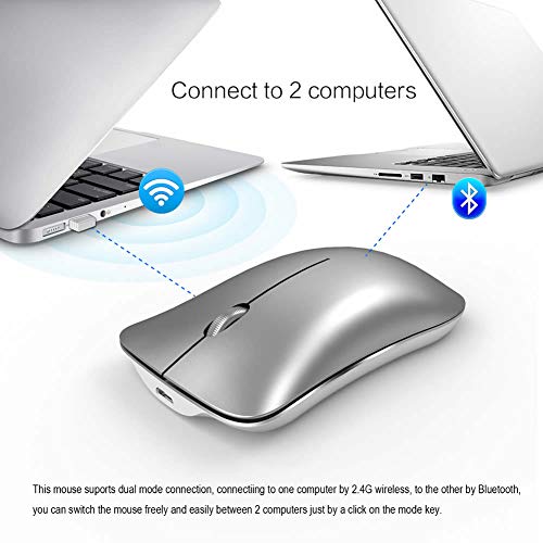 Wooshsop Mouse wireless ricaricabile, mouse