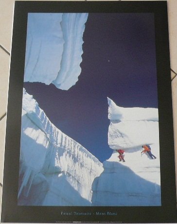 Poster Mont Blanc 50X70 Cm affiche décoration murale montagne Pascal Tournaine