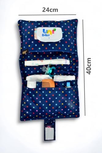 Fulia Elegance Bebek Alt Açma Bakım Çantası Bebek Bakım Çantası Bebek Organizer Çanta (Lacivert) - Görsel 5