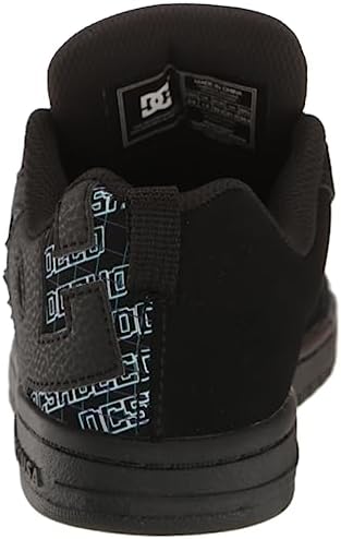 DC Boy's Court Graffik Youth Low Top Skate Shoe, Pixel, 4 Big Kid | Image 2