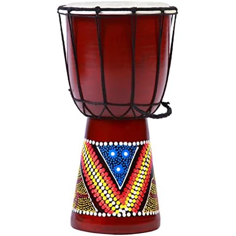 30cm Colourfully Painted Ciffre Djembe Drum Cover