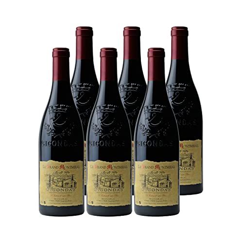 Gigondas Rouge 2020 - Domaine du Grand Montmirail - Vin AOC Rouge de la Vallée du Rhône - Lot de 6x75cl - Cépages Grenache, Syrah Cover