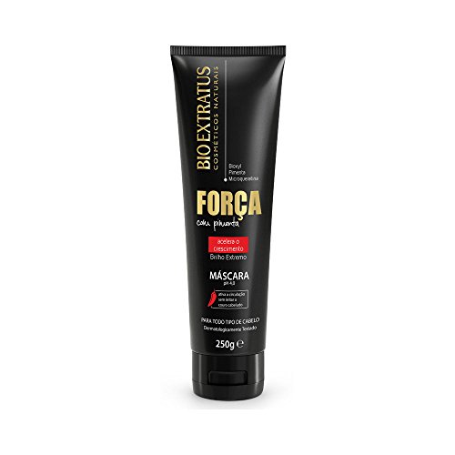 Linha Forca com Pimenta (Forca e Crescimento) Bio Extratus - Mascara 250 Gr - (Bio Extratus Pepper Strength (Strength And Growth) Collection - Mask Net 8.81 Oz)