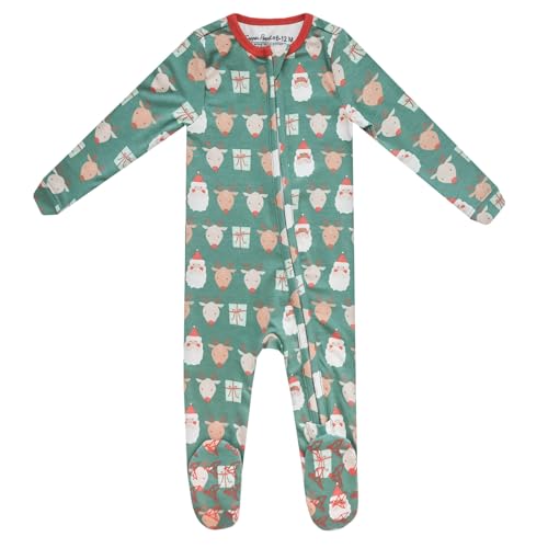 Image of Copper Pearl Baby Zip-Up Footie Pajamas - Soft Stretchy Sleep and Play Footies for Boys and Girls