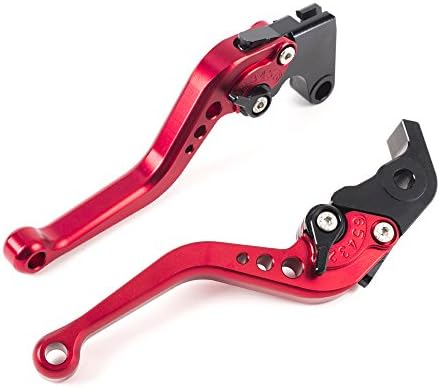 SunPower Motorcycle Levers Short Clutch Brake Lever CNCAdjustable Aluminum for Sport Bike Yamaha YZF R1 2004-2008,YZF R6 2005-2016,R6S Canada Version 2006,R6S Europe Version 2006-2007 SPL072