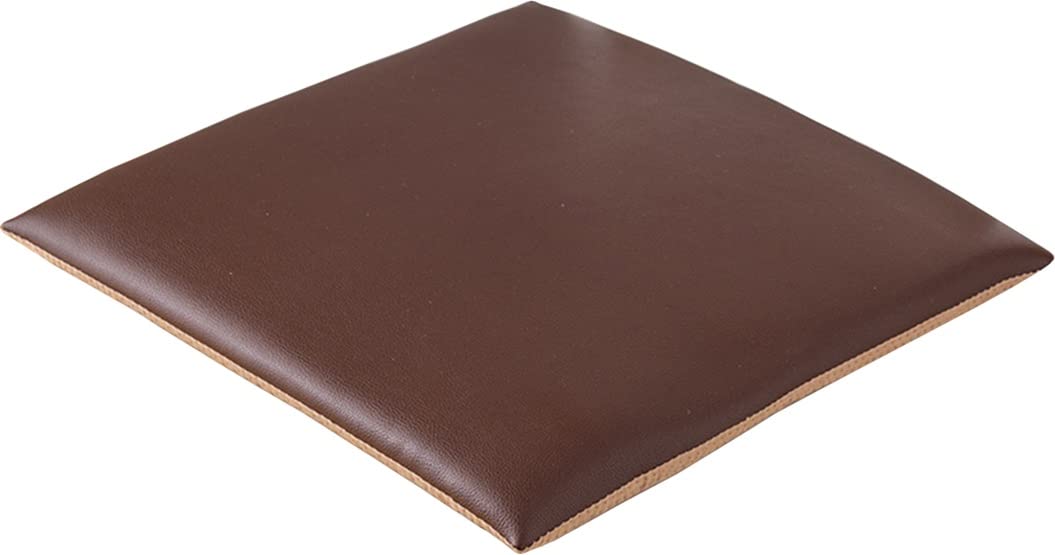 Coussin de chaise de cuisine et bureau en cuir beige pour repas et télétravail