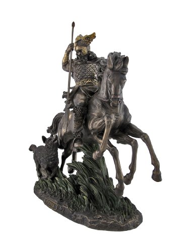 Estatua de Odin Montando Sleipnir de Resina Fundida miniatura 2