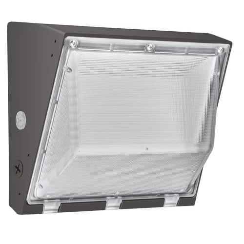 Paby 100W 1 Pack LED Wall Pack Light with Dusk to Dawn Photocell Outdoor Security Lighting Commercial Industrial Wall Light for Warehouses Factories Shopping Malls