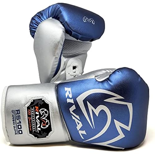 RIVAL Boxing RS100 Professional Lace-Up Sparring Gloves, Handcrafted with Super-Rich Microfiber PU, Ergonomically Designed to Perfectly Fit Your Hand