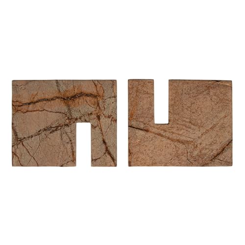 Image of Bloomingville Decorative Marble Book Holder, Forest Brown