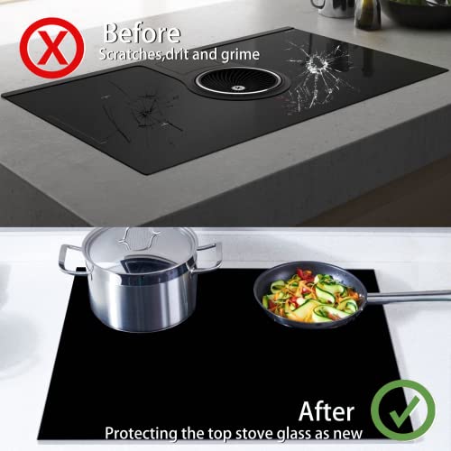 Stove Cover Stove Covers For Electric Stoves Foldable Multipurposeglass Top Protector Thick Natural Rubber Anti-Slip Coating Expands Usable Space (27.9inx20in) (bee33) by Gbehee - Image 6