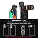 AFAITH 5 in 1 Phone Camera Lens Kit-12X Zoom Telephoto Lens + 0.36X Wide Angle+ 180° Fisheye Lens+ Dual 15X Macro Lens for iPhone X/XS/8/8P/7/6, Samsung S10/S10+/S9/S8/S6 and Other Smartphone