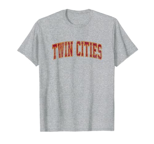 Twin Cities Minnesota MN Vintage Athletic Sports T-Shirt