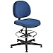 Blue Fabric Task Chair,Non-tilt,23-33" St Ht,Glides