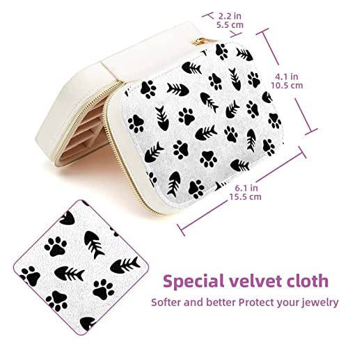 Mini boîte à bijoux en velours pour vos déplacements et vacances - 6