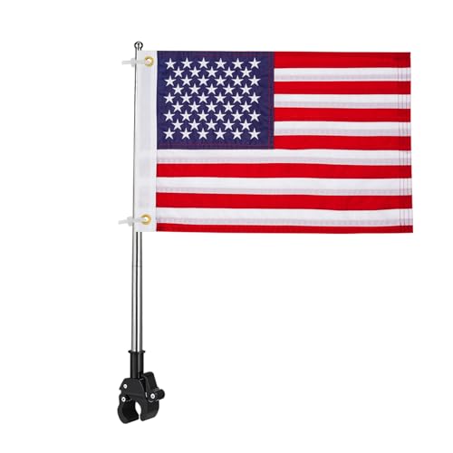 FLAGPARK American Boat Flag Telescoping Flag Pole Kit