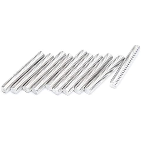 Smartsails M6 x 50mm,304 Stainless Steel Full Threaded Rod, Right Hand Thread (10Pieces) Cover