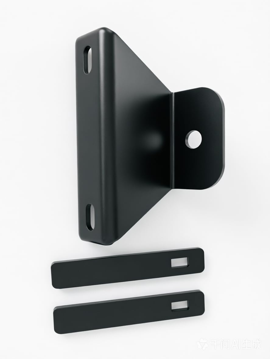 Receiver Hitch Plate for Spartan Mower RZ Series Trailer Mount (with Pin) | Heavy-duty 1/4-inch steel tow hook bracket, fit for Spartan RZ-C, RZ-PRO and RZ-HD models, with a tow bar featuring a pin