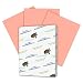 Hammermill Salmon Colored 20lb Copy Paper, 8.5x11, 1 Ream, 500 Total Sheets, Made in USA, Sustainably Sourced From American Family Tree Farms, Acid Free, Pastel Printer Paper, 103119R