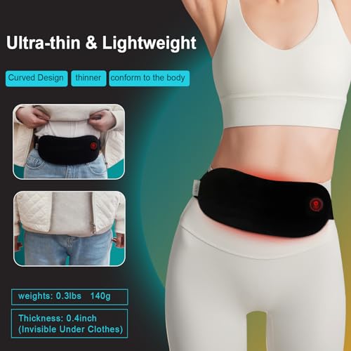Cordless Heating Pad for Menstrual Cramps - Rechargeable, Portable, Long-lasting