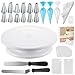 Kootek 71PCs Cake Decorating Supplies Kit with Cake Turntable, 12 Numbered Icing Piping Tips, 2 Spatulas, 3 Icing Comb Scraper, 50+2 Piping Bags, and 1 Coupler for Baking