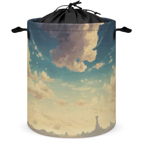 Panier à linge avec couvercle pliable imperméable grand format chambre - 2