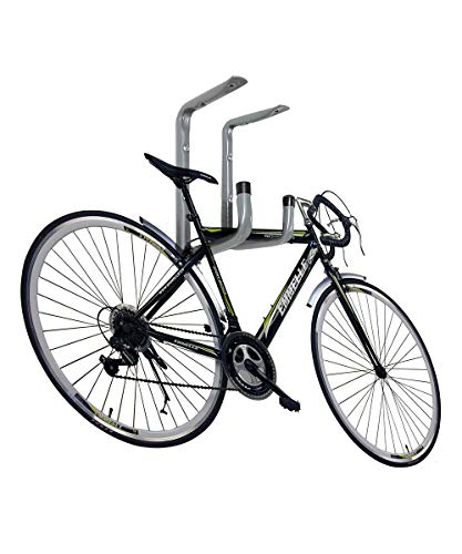 Ihomepark Heavy Duty Garage Wall Ceiling Mounted Bike Storage Hooks, Garage Utility Hangers & Organizer For Ladder,Tools, Bicycle (2 Pack, Grey) #TOP2