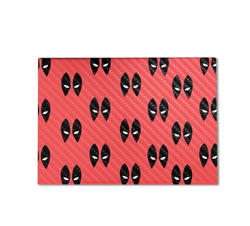 Image of Carbon Fiber Gaming Skin Compatible with HP Envy x360 16 inch (2023) - Dead Eyes Pool - Premium 3M Vinyl Protective Wrap Decal Cover - Easy to Apply | Crafted in The USA by MightySkins