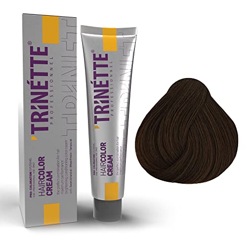 Trinette Profesional No 6.35 Marrón Chocolate Crema Colorante Permanente para el Cabello 100 ml – Tonos café y chocolate; resultados profundos; alta cobertura; calidad de salón duradera