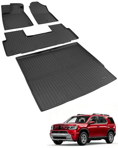 Car Floor Mats for Honda Passport 2026, 4PCS with Cargo Liners