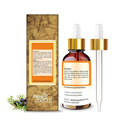 Image of Crysalis Cade (Juniperus Oxycedrus) Oil|100% Pure & Natural Undiluted Essential Oil Organic Standard For Skin & Hair Care|Therapeutic Grade Oil, Fights Skin Irritation, Conditions Damaged-100ml