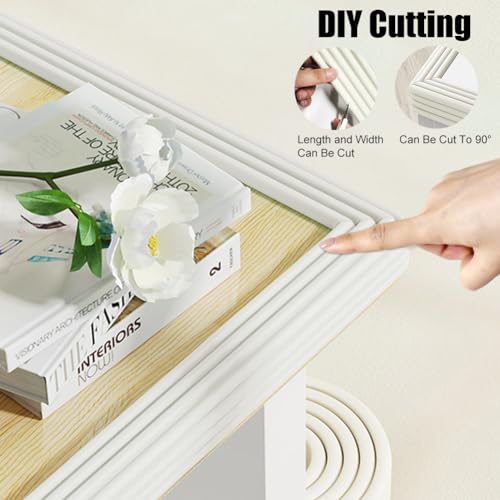 Miniatura 5 de Ranjima Multiusos Protector Espuma,500cmx80mmx8mm Protector De Bordes Autoadhesivo,Espuma Suave Extra Ancha Para Muebles,Protección De Bordes Para Bebés Niños,Protección Contra Golpes Para Afilados