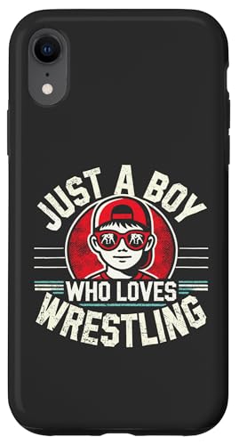 Solo un chico que ama la lucha libre, Niños y niños, luchador Carcasa para iPhone XR