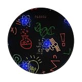 Tappetino Scrivania Funny Science On Black 10 Tappetino per Mouse Portatile Mousepad Morbido Mouse Pad per Accessori Scrivania Gaming Computer 20X20 Cm
