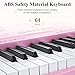 Eastar Electronic Keyboard Piano Kit 61 Key for Beginner Children, Digital E Piano with Stand, Bench, Music Stand and Microphone, Pink, Musical Instruments Gift for Kids