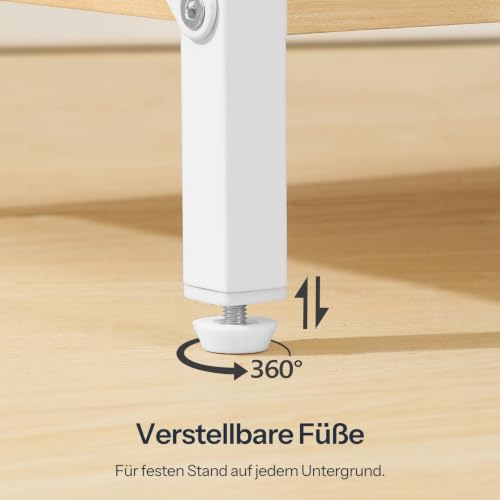 HOOBRO Bücherregal, Standregal, Leiterregal, freistehendes schmales Regal, Büroregal 6 Ebenen, offene Ablagen, für Wohnzimmer… – Ansicht 8