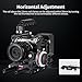 Nitze 15mm Follow Focus Kit with 3 Reversible Drive Gears, 3 Marking Disks, Gear Ring Belt and Crank, A/B Hard Stops and 360° Infinity Zoom Adjustable Dual Rod Cine Follow Focus - MF15D