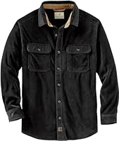 Legendary Whitetails Men's Navigator Fleece Button Up Shirt, Black, 5X-Large